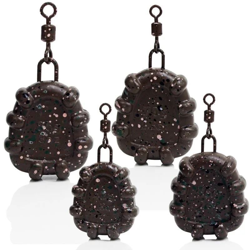 Colgante de plomo para carpa, colgante de plomo para pesca, anillo de fundición Flyde, hoja de sauce marrón, ocho anillos, colgante de plomo, accesorios de pesca - imagen 5