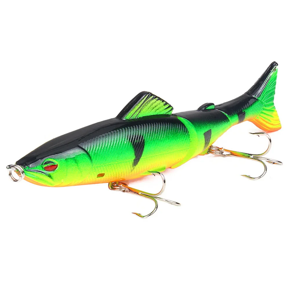 1 Uds cebo conjunto Swimbait Wobbler 130mm 18g señuelo de pesca cebo duro Artificial Minnow Crankbait lubina perca aparejos de pesca - imagen 2