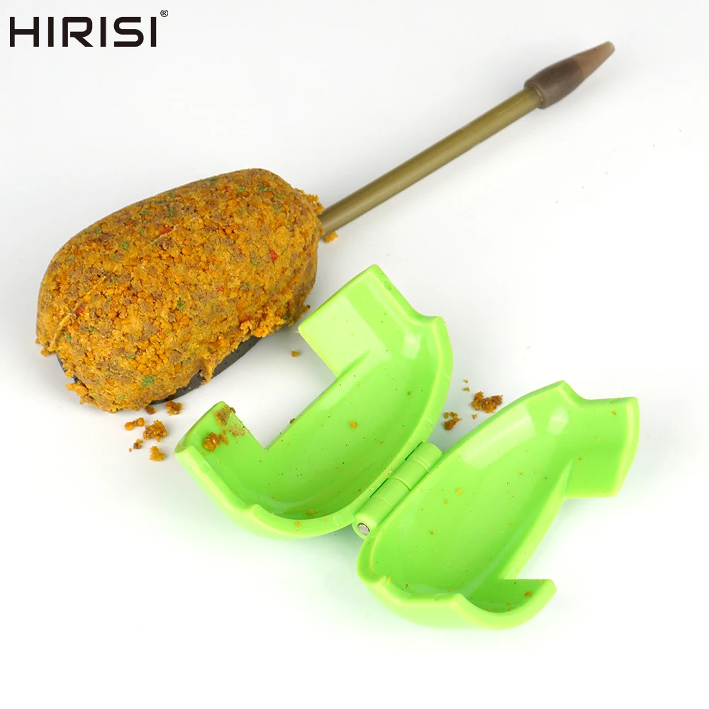 Hirisi-Molde alimentador de cambio rápido para pesca de carpa, herramienta de cebo, moldes de liberación rápida, accesorios de pesca, 2 uds.