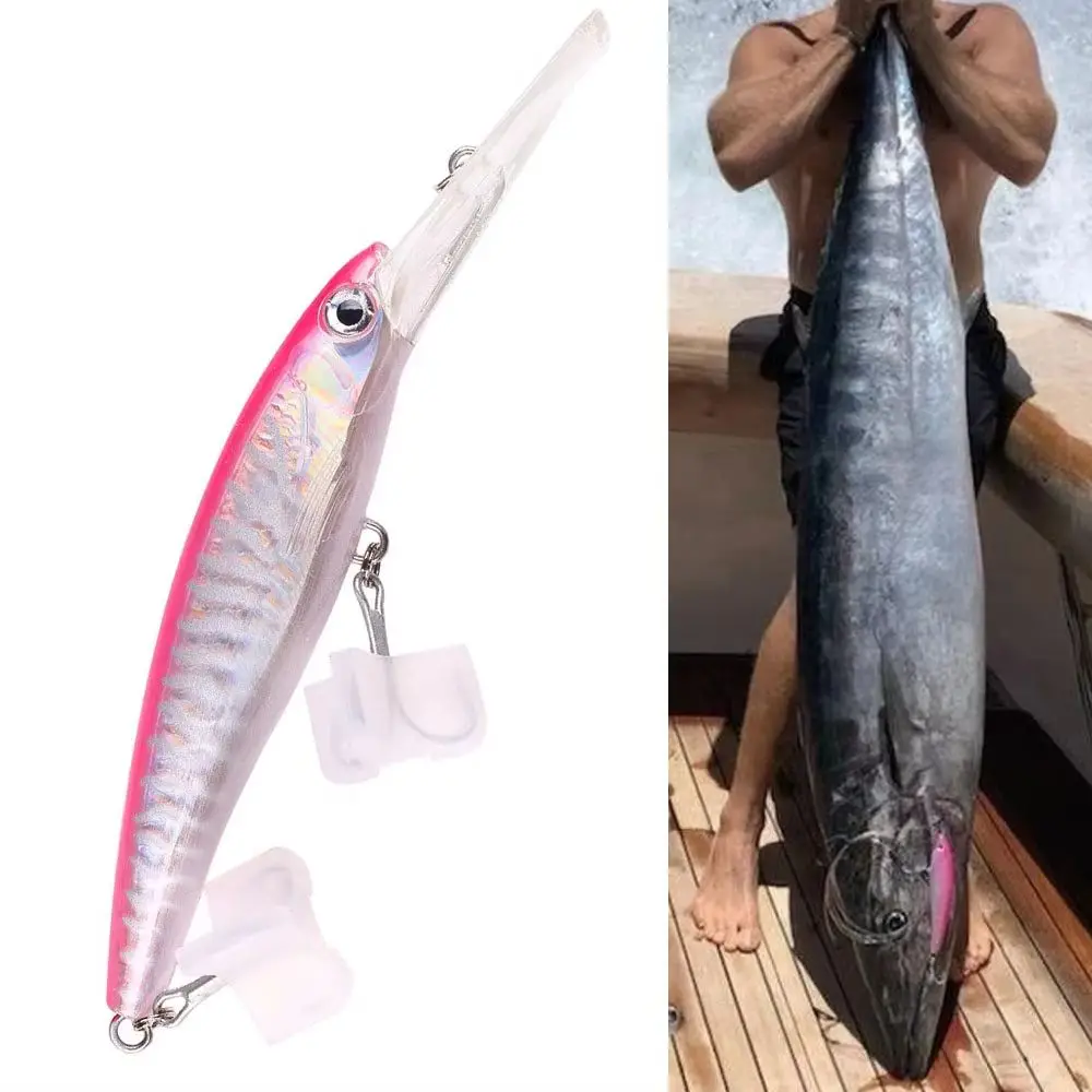 Señuelo de buceo profundo Minnow Wahoo 48g 73g 90g cebos duros artificiales agua salada Mahi Marlin atún pez vela aparejos de pesca Wobbler - imagen 4