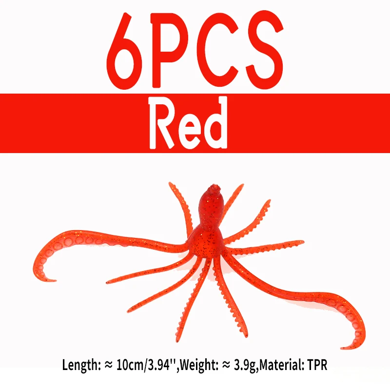 6pcs Red