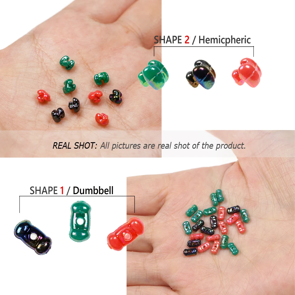 Bimoo 20 piezas volar atando cuentas 3D holográfica mosca ojo perlas doble libélula ojo perlas Arco Iris hue pesca atar materiales - imagen 5