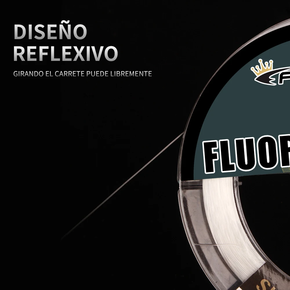 FISH KING-sedal de pesca resistente al desgaste, hilo de pesca de fibra de carbono fuerte para varios accesorios de pesca de agua, 100m - imagen 4