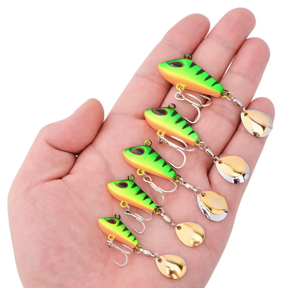 Señuelo VIB Mini de metal con cuchara, hunde en pesca de invierno - imagen 2