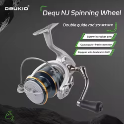 Carrete Giratorio DEUKIO 2000-7000 metálico para agua dulce y salada