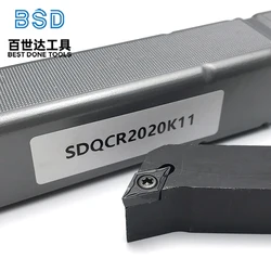 Portaherramientas de torneado externo SDQCR2020K11 – Herramienta CNC para metal