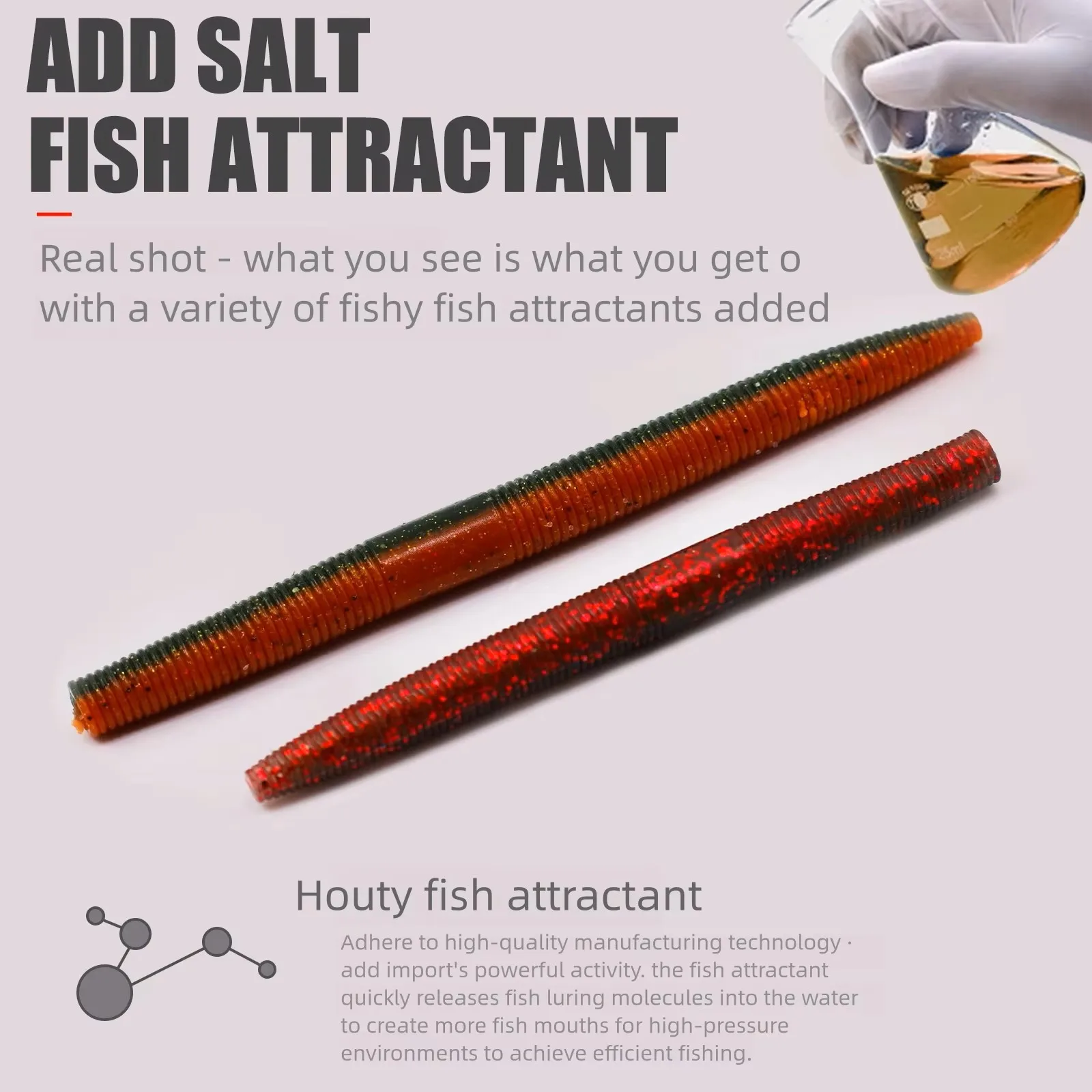 Señuelos de gusano de pesca de 9KM, 15 Uds. Para lubina, cebos de gusano de plástico suave de 10/12,5 cm para aparejo loco, calabaza de pesca de agua dulce y salada - imagen 5