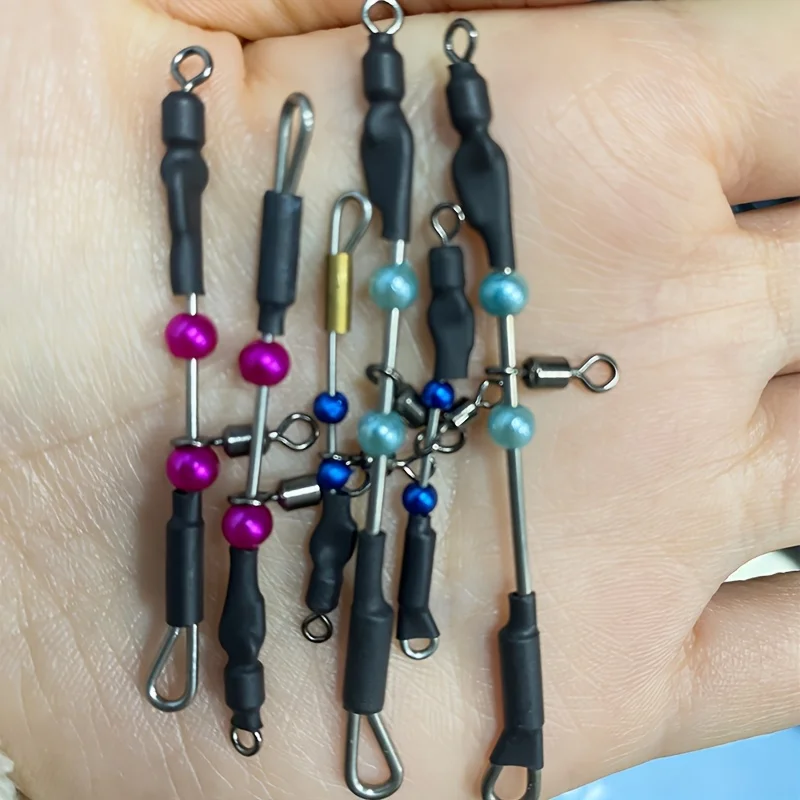 Giratorios de pesca con rodamiento – Acero inoxidable multicolor - imagen 3