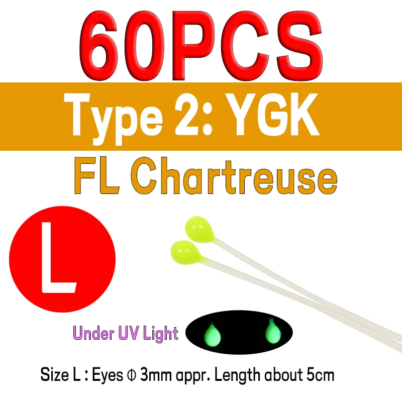 60pcs YGK L FLC