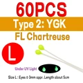 60pcs YGK L FLC