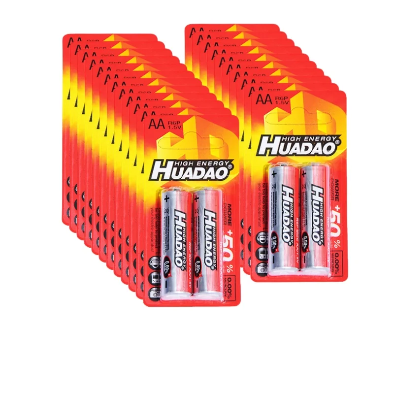Pilas AA 1,5 V R6P de carbono zinc desechables para control remoto - imagen 4