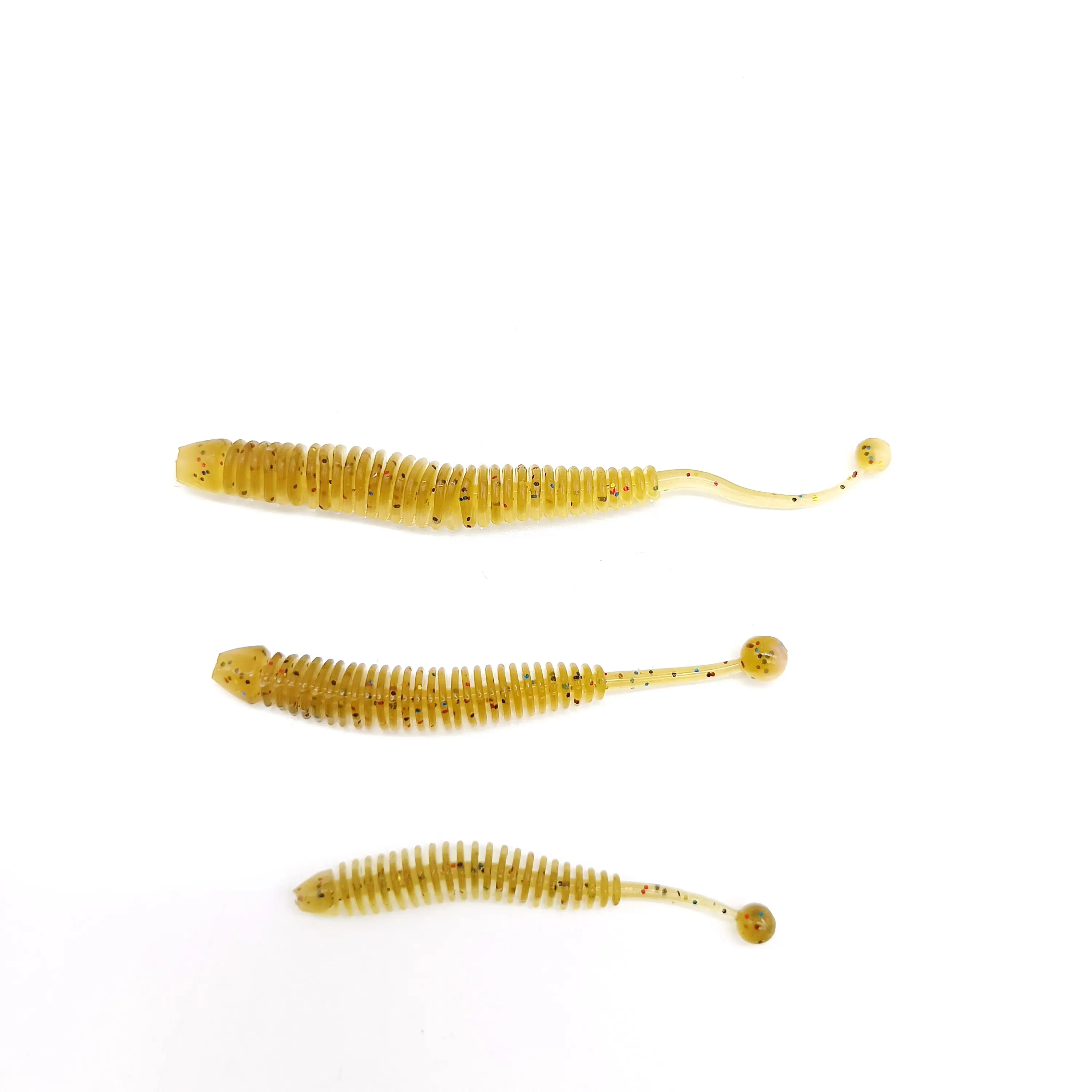 DUODUOYU 10 Uds Mini señuelo de pesca suave 47mm/57mm/77mm aguja de silicona Swimbait Wobblers cebos artificiales aparejos de pesca de lubina - imagen 3