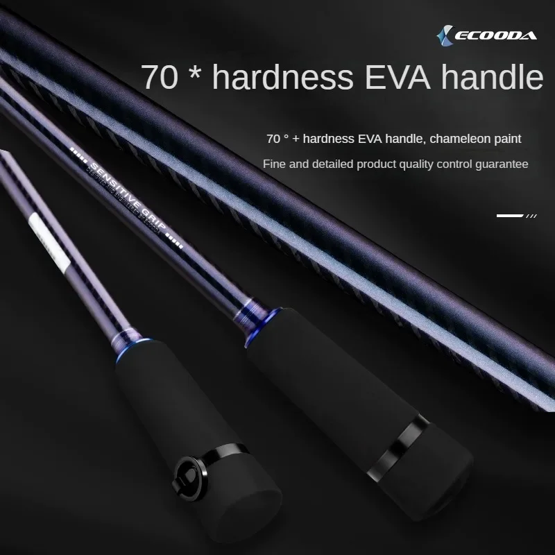 ECOODA todas las piezas Fuji caña de Jigging lenta caña de barco ligera en alta mar 2 segundos 1,53 m1,83 m2,13 m caña de pescar de mar de agua salada 10-80 #   Carga - imagen 4