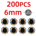 200pcs silvery 6mm