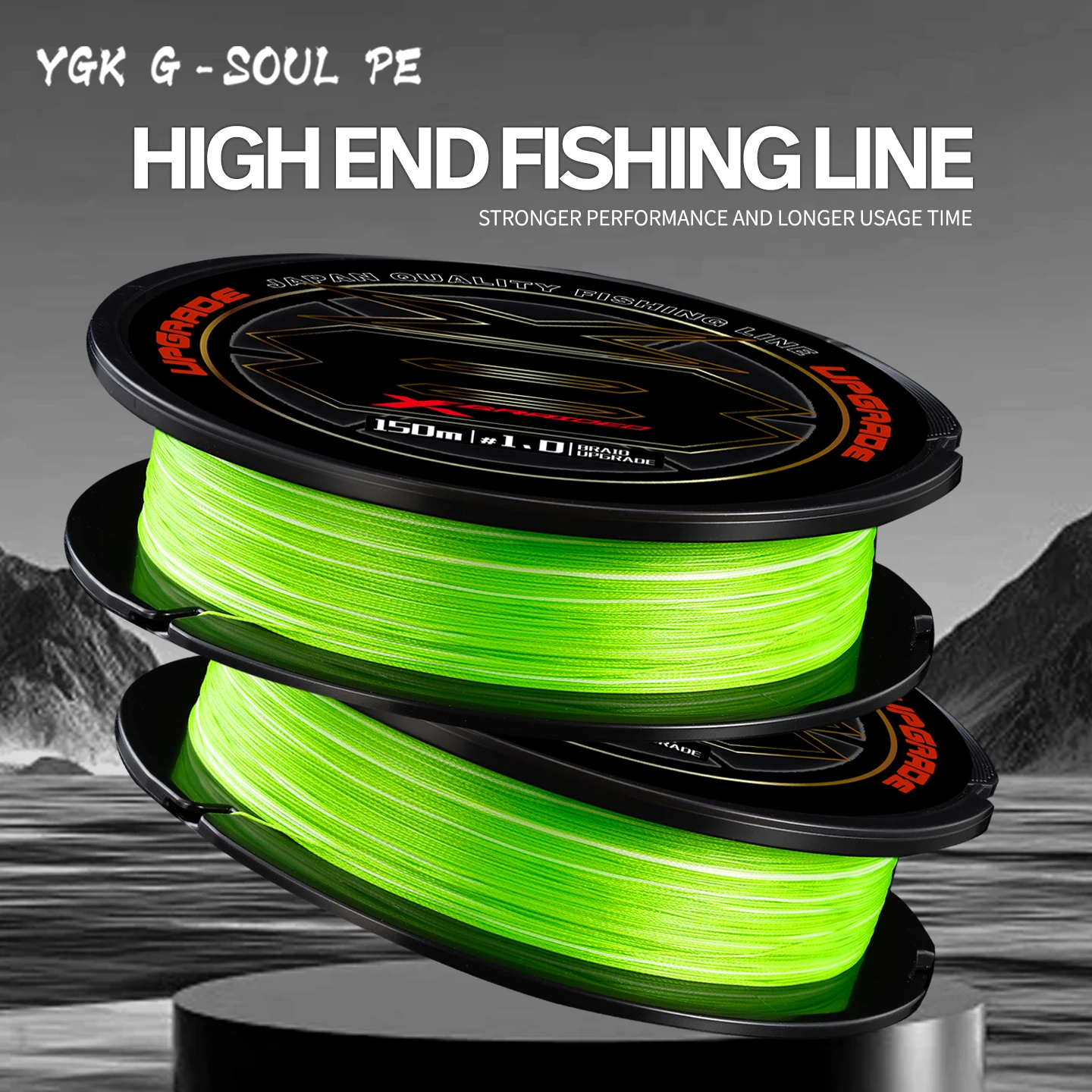 YGKX G Soul X8 Línea trenzada 8 hilos Multifilamento PE hecho en Japón - imagen 3