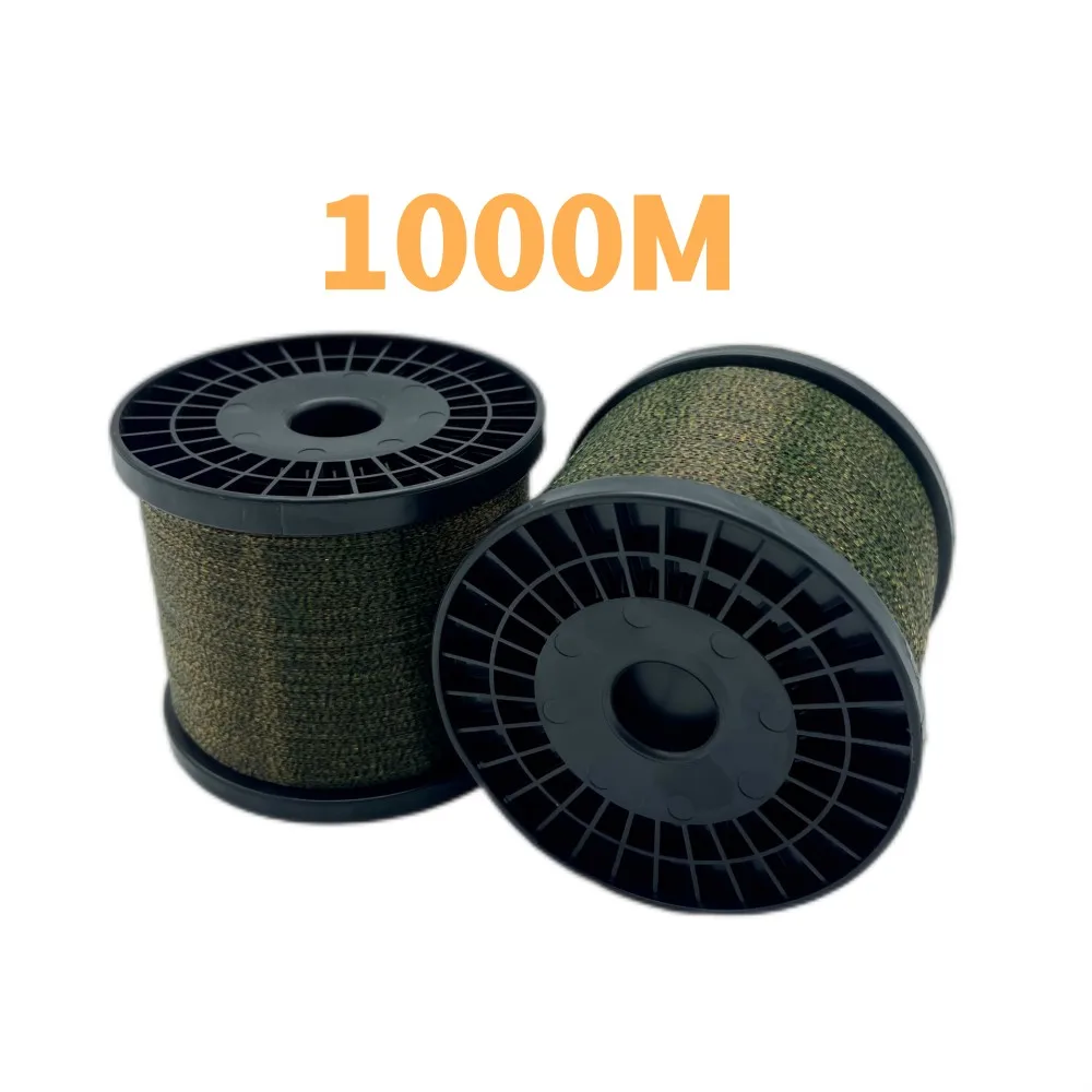 Sedal de pesca de carpa superfuerte, hilo de hundimiento de camuflaje, recubierto de fluorocarbono, Invisible, 3D, 3000M, 1000m, 220M - imagen 2