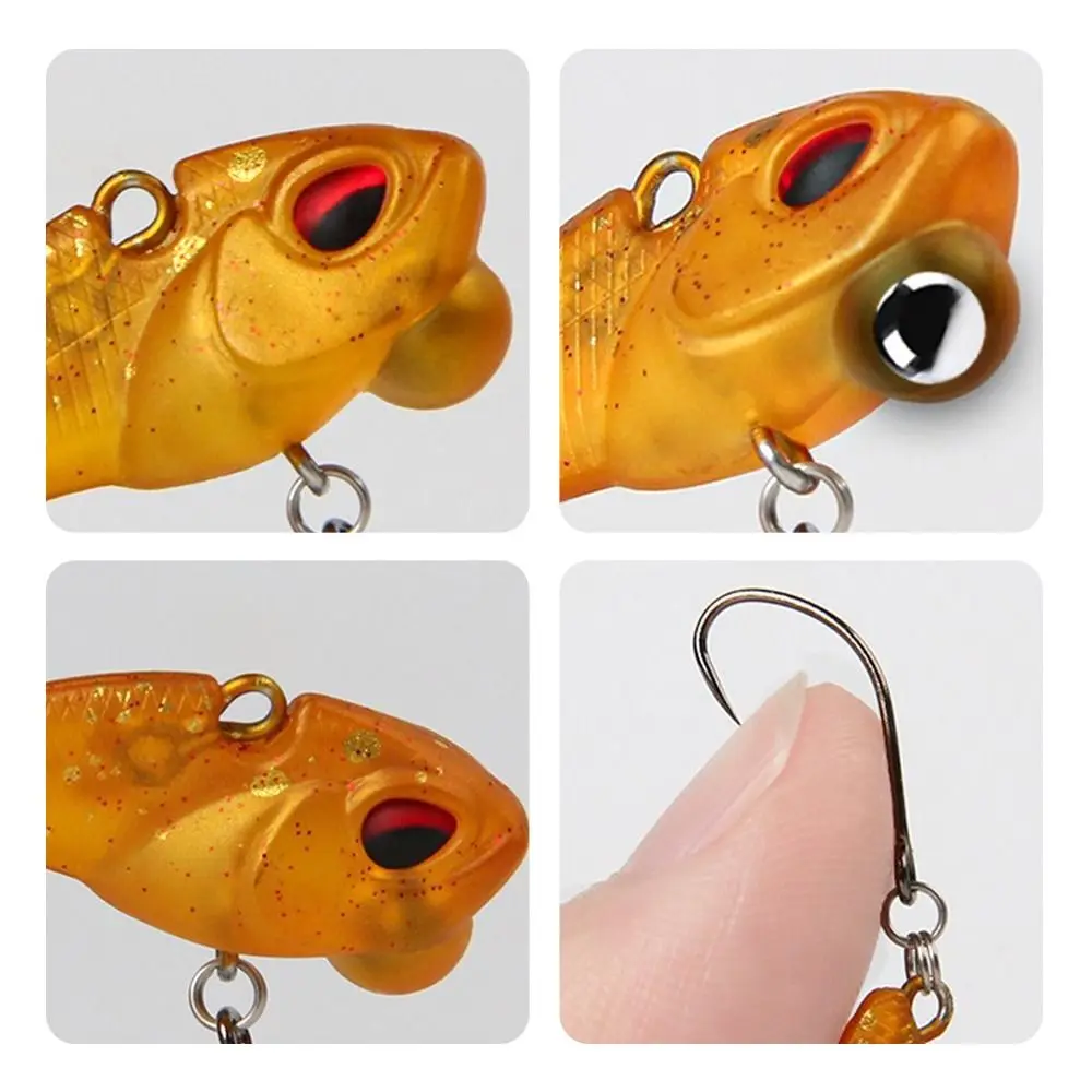 2025 28mm/2,3g señuelo de pesca de hundimiento lento Wobbler Bass ojos 3D cebo de pesca Minnow VIB Minnow señuelo aparejos de pesca
