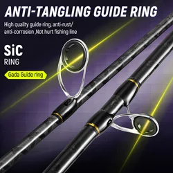 Sougayilang Caña Spinning 1,8m – Fibra Carbono 2 Secciones