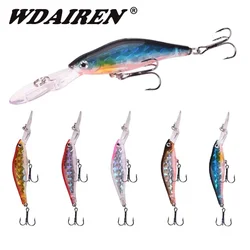 Crankbait hundido de labio largo con láser para lucio, lubina y carpa