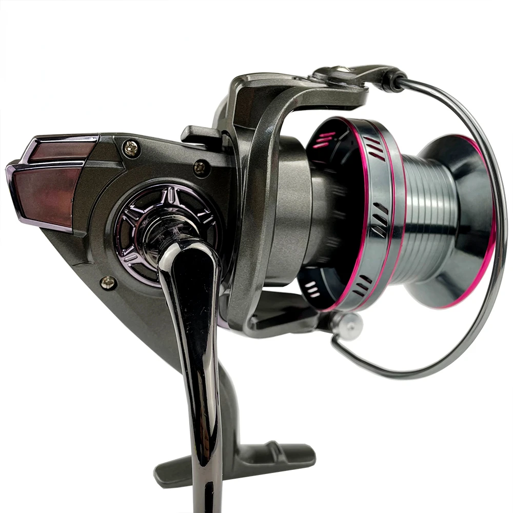 Carrete de pesca serie 9000/10000/12000 de alta resistencia, arrastre máximo de 20-30KG, copa de línea profunda de Metal súper fuerte, relación de engranaje 4,0: 1 - imagen 3