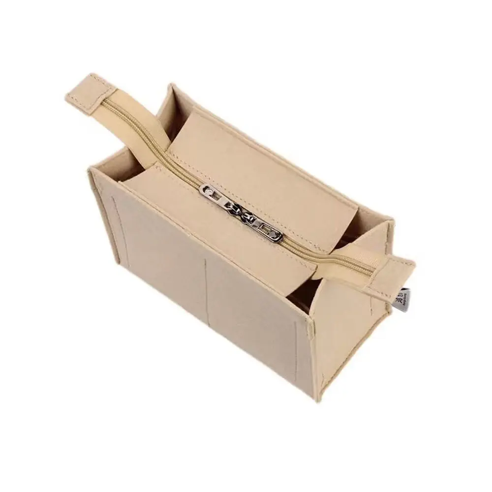 Bolso de fieltro duradero, bolsa de inserción, soporte para organización, forro de bolso, almacenamiento, bolsa interna portátil para LV Onthego - imagen 4