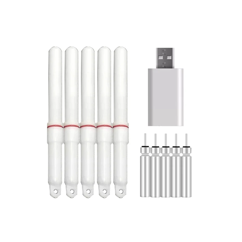 5 unids/lote barra luminosa de pesca nocturna con batería recargable cr425 accesorio de flotador luminoso lámpara atractora B623