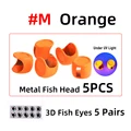 5pcs orange M