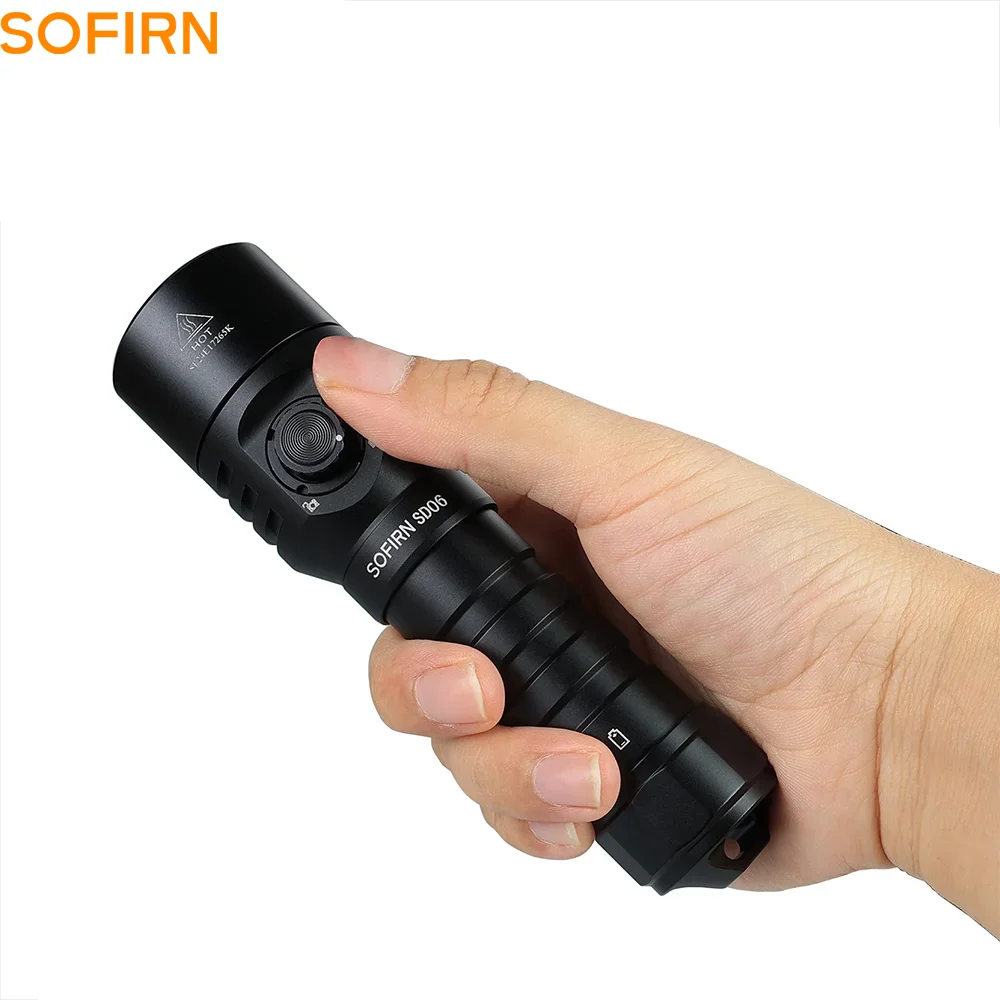 Linterna de buceo Sofirn SD06 LED recargable potente - imagen 4