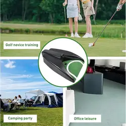 Unidad de práctica automática de retorno de bola para uso en interiores, retorno automático de taza de Golf con batería