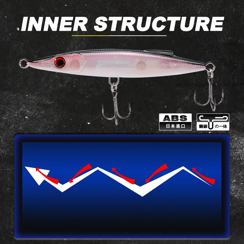 Señuelo de pesca con lápiz D1 ChiLume 130F, 130mm, 25g, cebos flotantes WTD de fundición larga, Wobbler, Stickbait, aparejos de pesca para Lucio DT3022 - imagen 3
