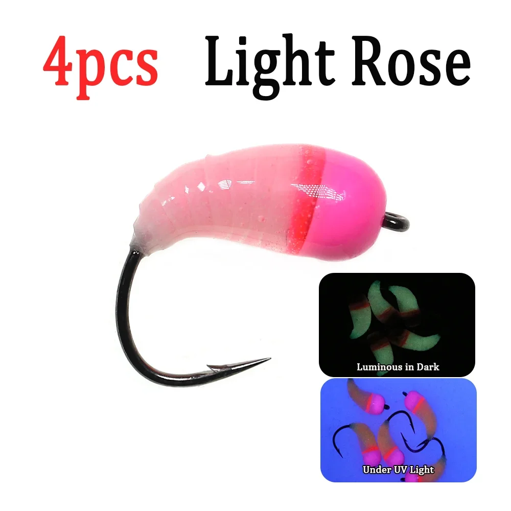 4pcs Light Rose