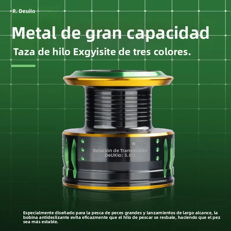 Carrete giratorio agua salada DEUKIO – para pesca en mar