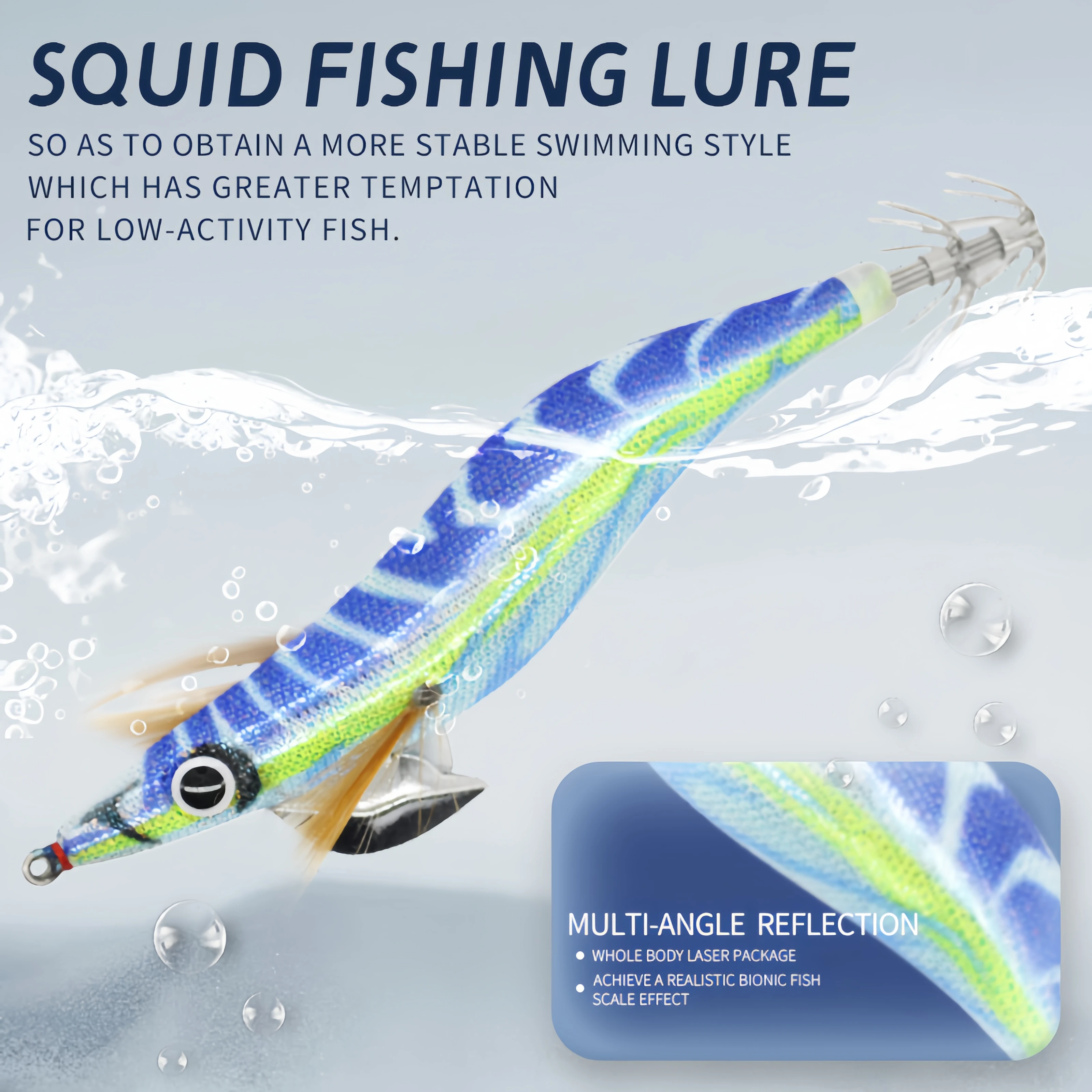 10g/15g/19g 발광 오징어 훅 낚시 미끼 문어 갑오징어 인조 하드 베이트 3D 눈 나무 새우 바닷물 민물용 - imagen 5