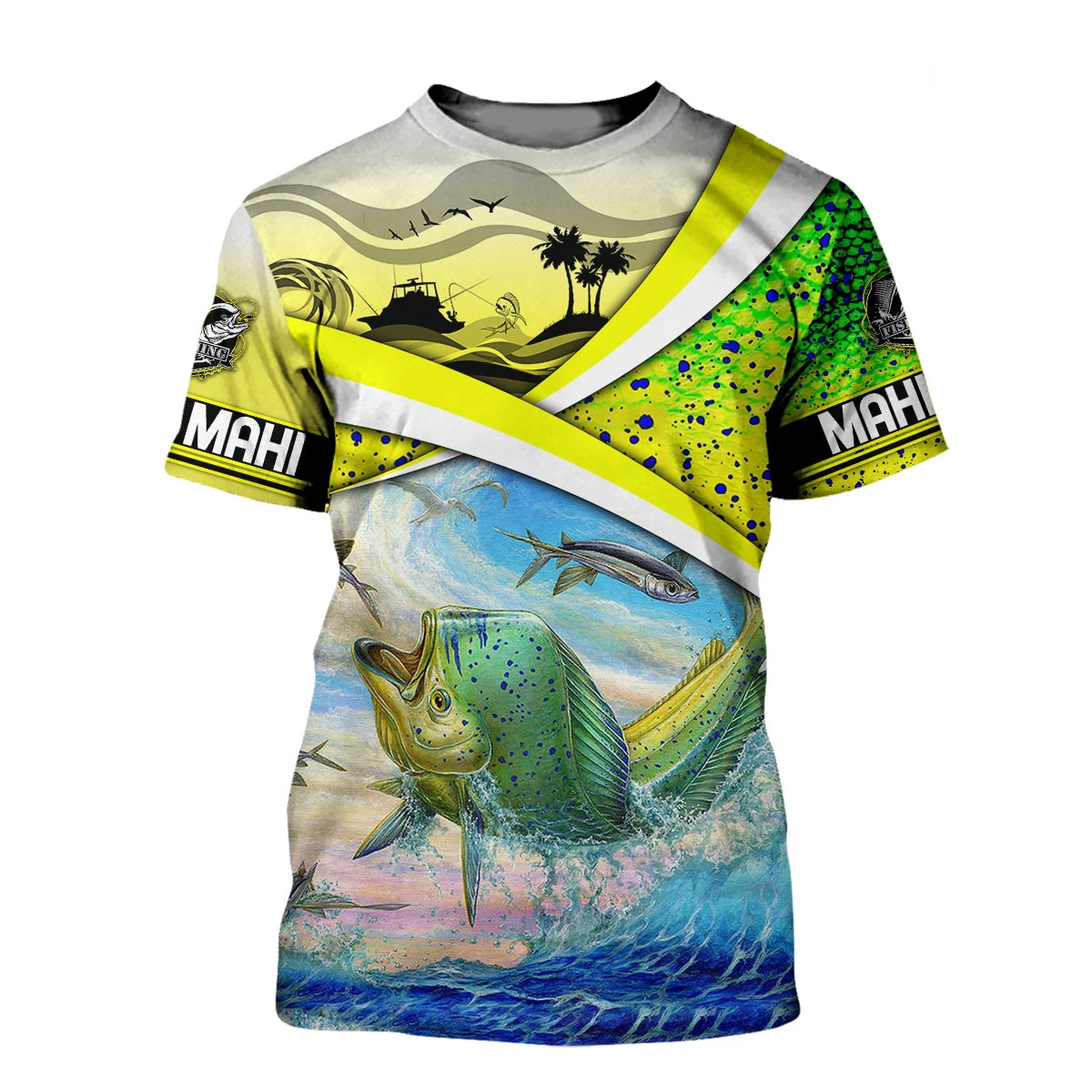 PLstar Cosmos Love Mahi Mahi Fishing 3D completamente estampado camiseta de hombre verano Harajuku Casual Unisex camiseta de calle TX276 - imagen 3
