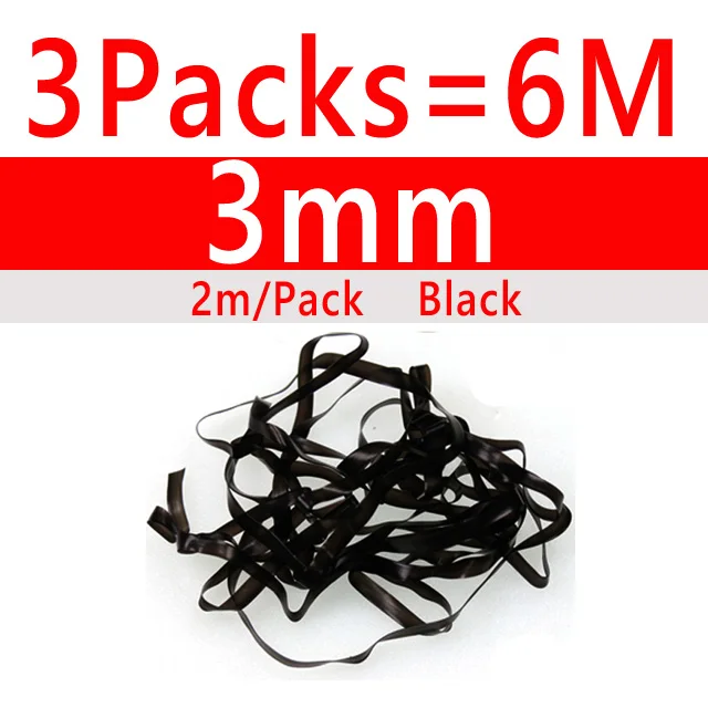 3packs 3mm Black