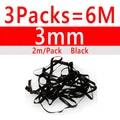 3packs 3mm Black