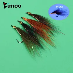 Bucktail Minnow con ojos 3D epoxi y Mylar Flash – Streamer para pesca marina