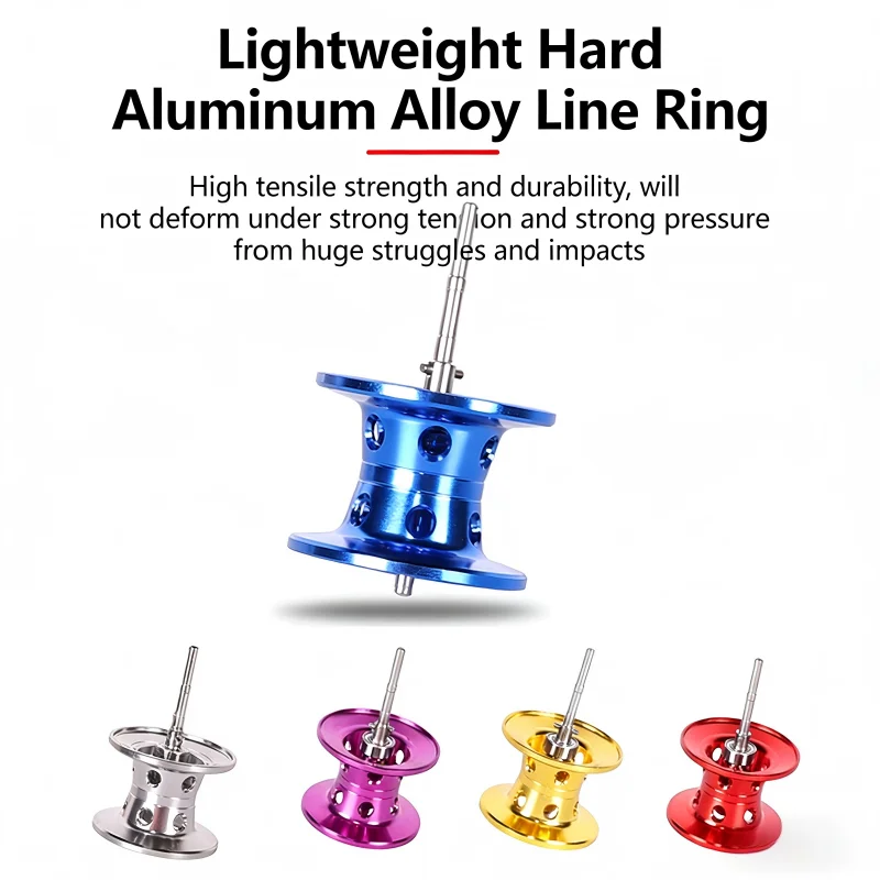 Carrete de Baitcasting, relación de engranaje 7,2: 1, copa de línea de Metal, arrastre máximo de 8kg, Baitcaster 18 + 1 para carrete de baitcasting de agua dulce y salada - imagen 2