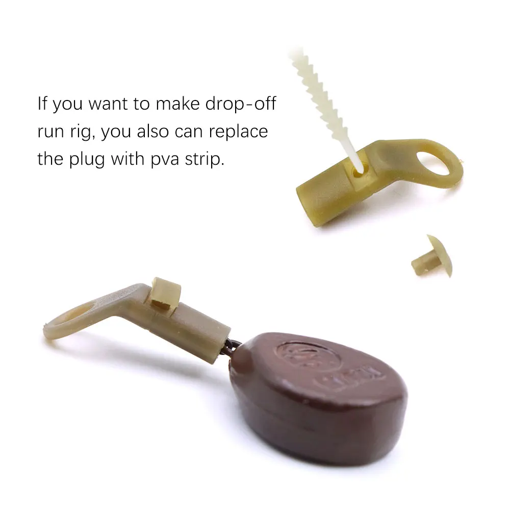 Juego de accesorios de pesca de carpa, Clips de plomo para aparejo de pesca de helicóptero, mangas antienredos, aparejo para correr, aparejos de pesca - imagen 4