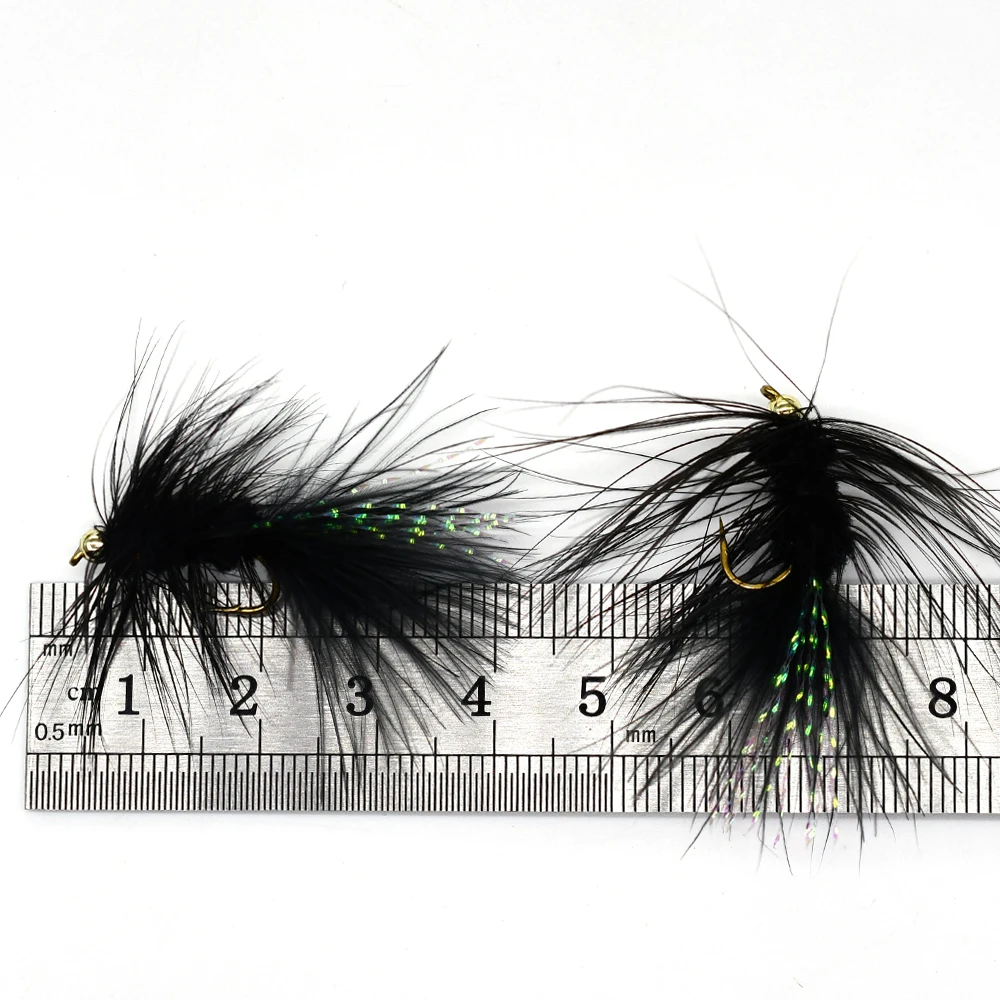MNF 10Pcs Bead Head Wooly Bugger Streamer for Trout, Steelhead, Salmon, Arctic char, Pike, Bass, Crappies, etc. - imagen 5