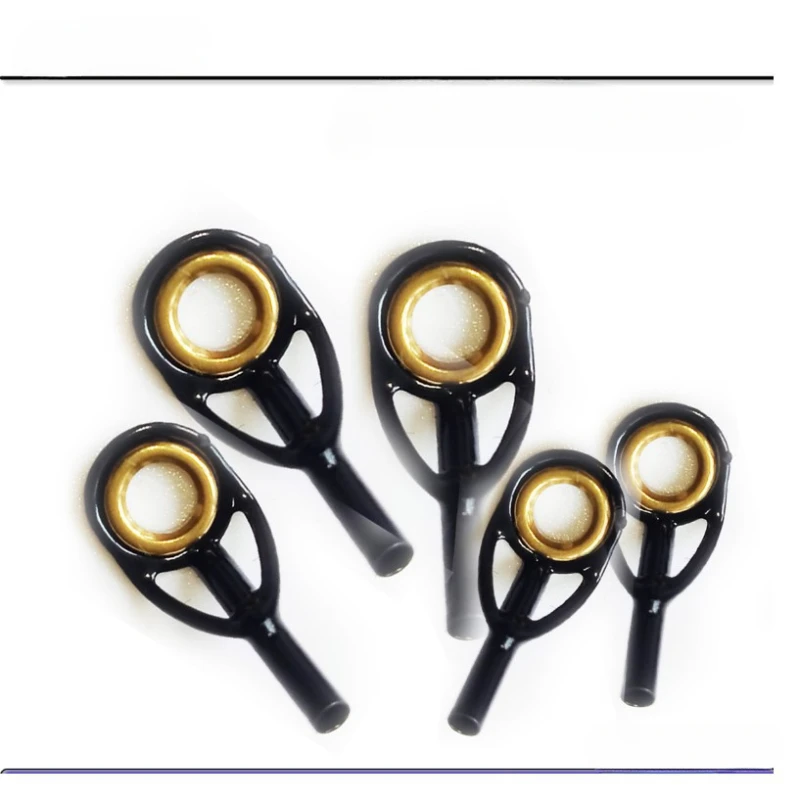 1 Juego de 7 paquetes de accesorios para caña de mar, sección de acero al carbono, accesorios de anillo guía, guía para caña de pescar, suministros de pesca oculares - imagen 5