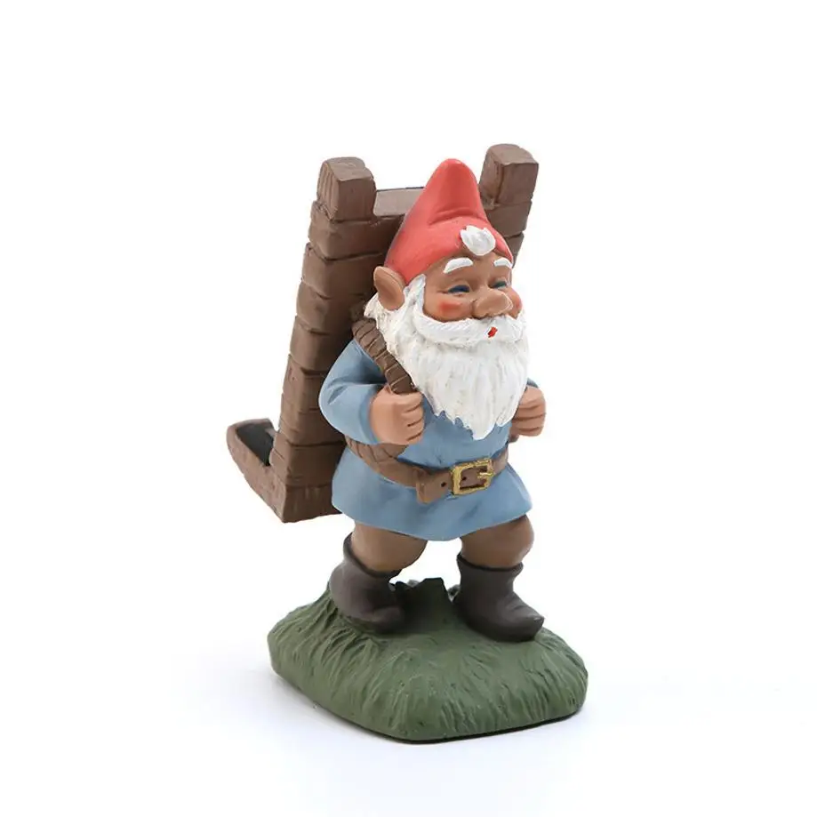 Soporte móvil Papá Noel de resina – Adorno navideño escritorio - imagen 3