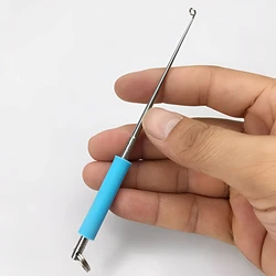 Removedor de anzuelos de pesca portátil, herramienta de desacoplamiento duradera de acero inoxidable para pesca, accesorios prácticos para pesca al aire libre, 1 ud.