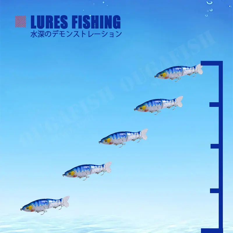 Señuelo de pesca de hundimiento lento, SwimBaits de dos nudos, Wobbler de Minnow de 2022mm con cola suave, Peche En Mer, lucio y lubina Isca Artificial, 135 - imagen 4