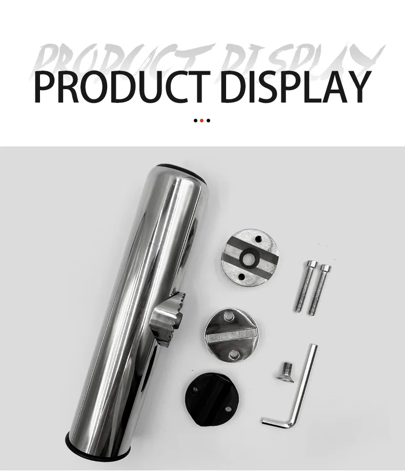 Pantalla mejorada de productos con componentes de acero inoxidable