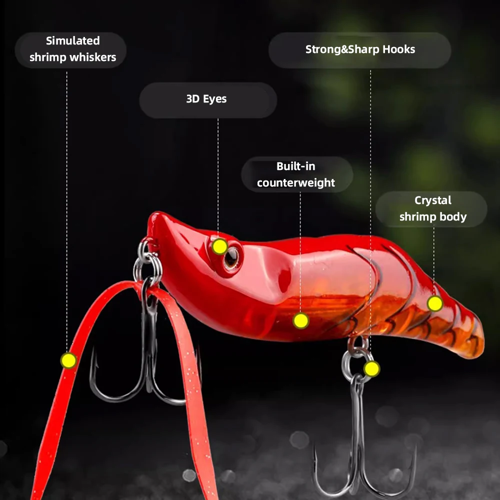 Seaknight, nuevo señuelo de pececillo, anzuelo de calamar, camarones de pesca duros calientes, 8CM/15G/12 colores, señuelos de sepia, Señuelos de Pesca de Mar, cebos que se hunden - imagen 2