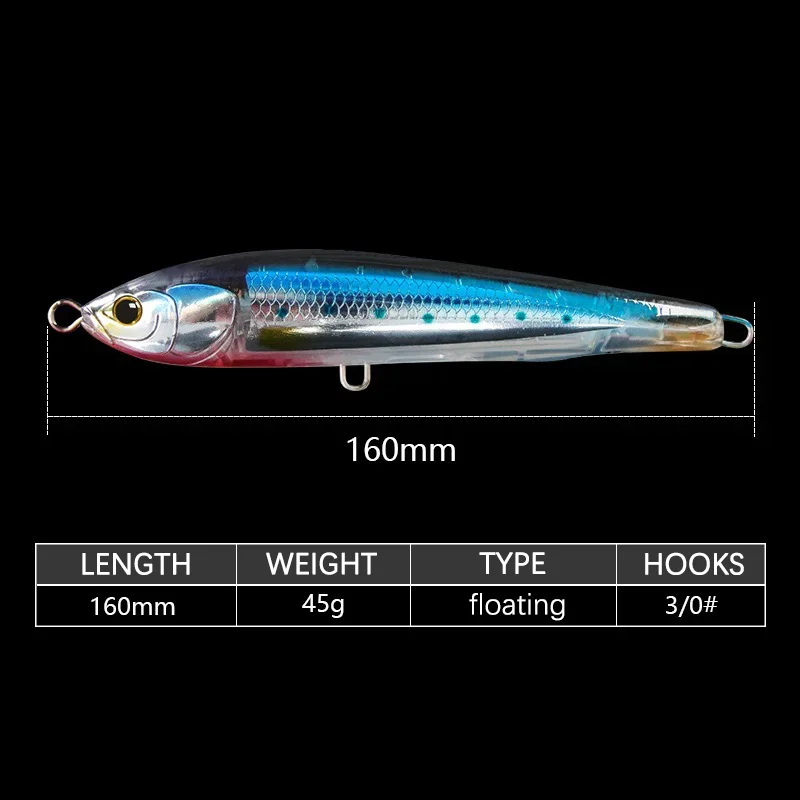 Popper flotante Big Topwater 160F para atún - imagen 3