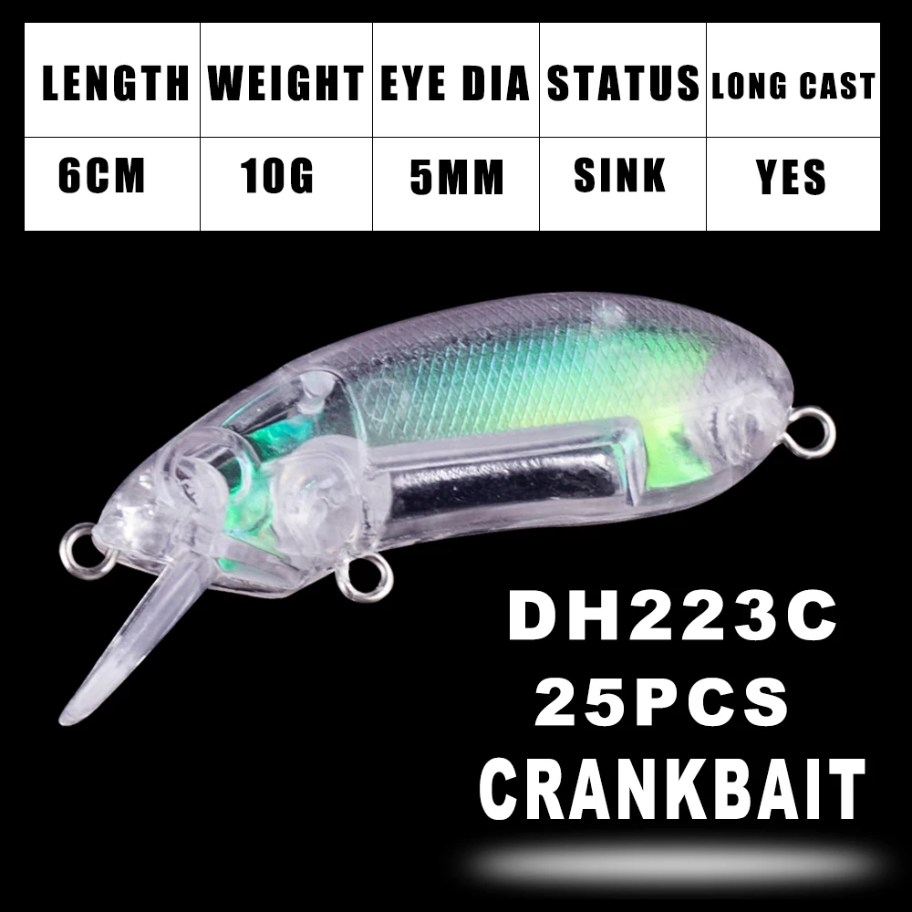 Señuelos crankbait flotantes Dr.Holife Float – Lanzamiento largo - imagen 2