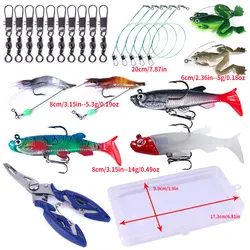 Kit completo de señuelos para lucio con terminales de pesca