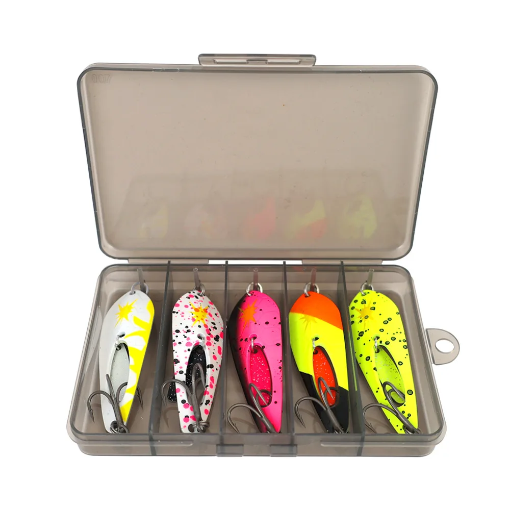 Señuelos metalizados con lentejuelas para lubina – pesca deportiva - imagen 2